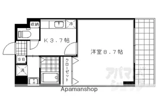 エテルネル一由【702号室】の間取り