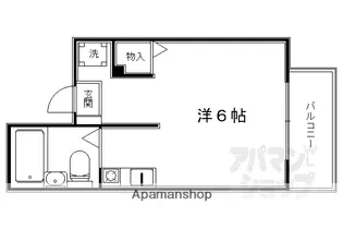 B&ホワイトM【901号室】の間取り