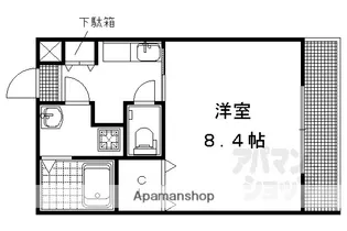 ドミールII【208号室】の間取り