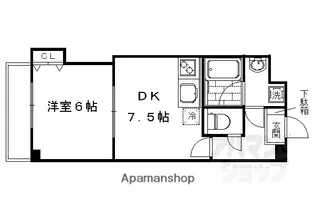 DU四条【3階】の間取り