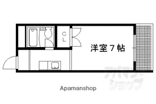 ガーデンクリス【4-E号室】の間取り