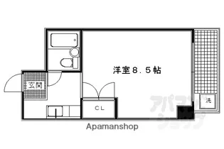 あおきハイツ【201号室】の間取り