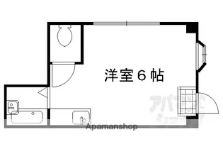築山マンション【1-A号室】の間取り
