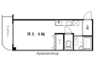 PURPLE CLOUD【201号室】の間取り