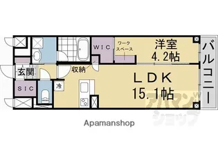 シャーメゾン京都御所西【403号室】の間取り