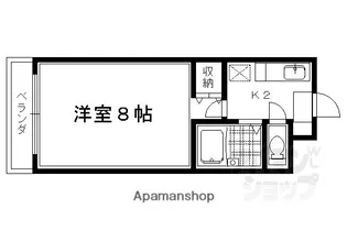 ラ・ポルテ賀茂【101号室】の間取り