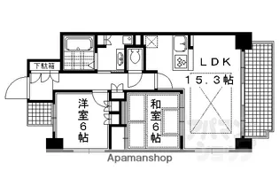 御所西夷川町アーバンライフ【903号室】の間取り