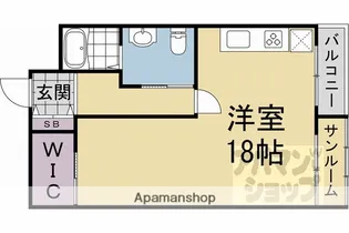 レジデンス浄土寺【302号室】の間取り