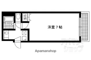ベルシェ御所東【101号室】の間取り