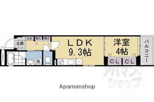 ベラジオ雅び北野白梅町【301号室】の間取り