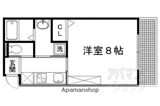 MESA VERDE 西賀茂【A205号室】の間取り