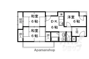 WINGS北山(旧シャトーフジイ)【502号室】の間取り