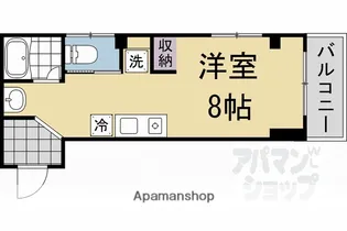 コーポ峰【201号室】の間取り
