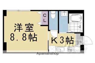 天進ビル【501号室】の間取り
