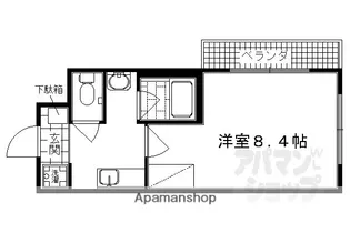 エクセレンス・龍安寺【4階】の間取り