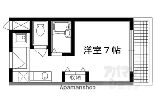 御所西セントラルハイツ【402号室】の間取り