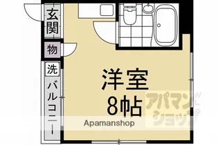 GRACE HISA【1B号室】の間取り