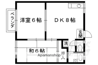 ラトゥール岩倉南【202号室】の間取り