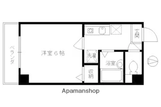 バインオークNIC【314号室】の間取り