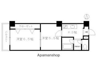 孝允館【407号室】の間取り