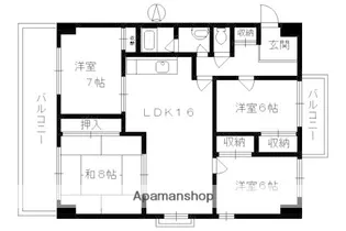 フェニックス堀川【9階】の間取り