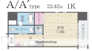 HF河原町二条レジデンス【202号室】の間取り