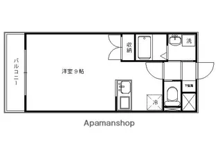 エムロード紫竹【201号室】の間取り