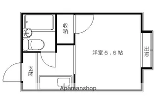 ハイツ鳳【1階】の間取り