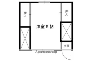 上賀茂アパート【201号室】の間取り