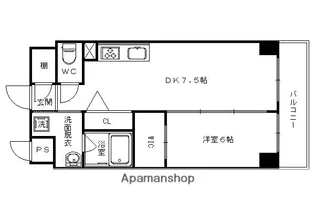 SHAMAISON JJ【602号室】の間取り