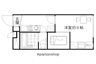 レオパレスクリエイティブAGE【2階】の間取り