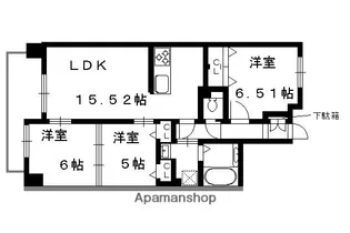 CEDAR FOREST京都北山【302a号室】の間取り