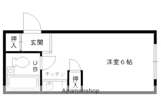 シャトレ花園【401号室】の間取り