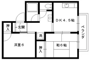 セジュール藤林【203号室】の間取り