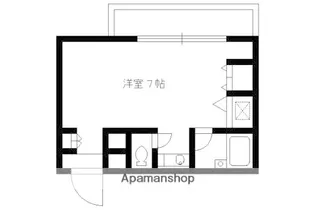 ゴルフ場前ヴィレッジ【203号室】の間取り