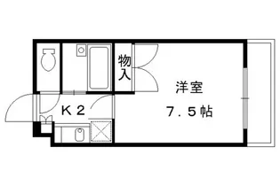 カーサフォレスト西賀茂【101号室】の間取り