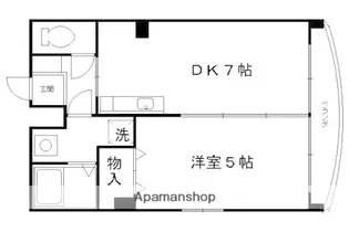 フロリアン中御門【4階】の間取り