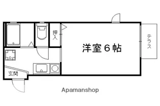 北山グランブルーハイツ【102号室】の間取り