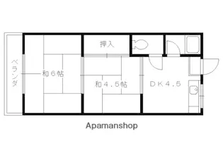 川村ハイツ【103号室】の間取り