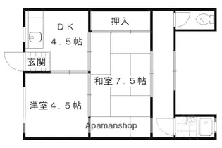 コーポ滝川【101号室】の間取り