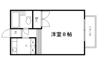 ハイム山喜【1-3号室】の間取り