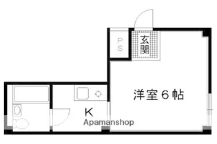 大将軍ハイツ【2階】の間取り