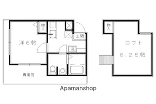 ロフティ同志社北【106号室】の間取り