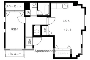 別所ビル【3F号室】の間取り