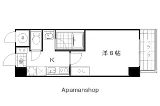 シャントール二条【6階】の間取り