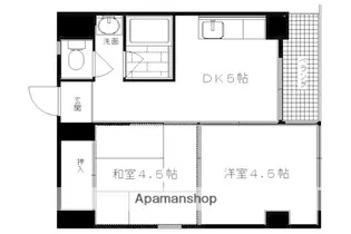 ウエストプラザ三越【1105号室】の間取り
