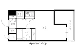 ダイヤモンドハウス西院【N601号室】の間取り