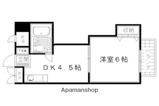 L’S北山【201号室】の間取り