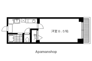 ボヌール北山【503号室】の間取り