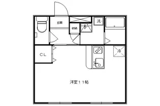 メゾン・ド・ラ・ローズ【103号室】の間取り